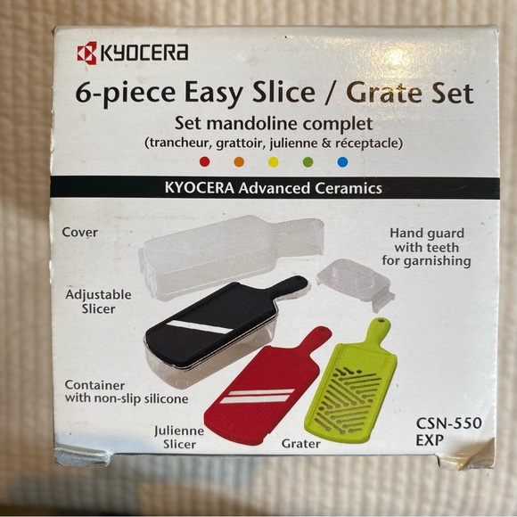 Kyocera Advanced Ceramics 6-Piece Easy Slice / Grate Set - Picture 5 of 16